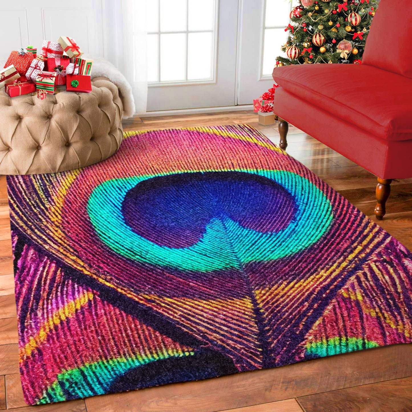 Peacock Feathers HT1311148M Rug