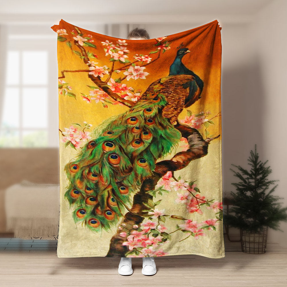 Peacock NT200835F Sherpa Fleece Blanket