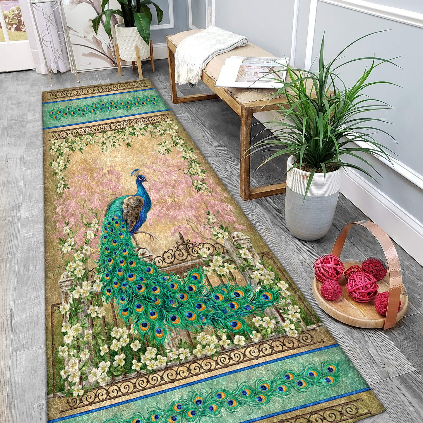 Peacock TN280921N Runner Rug