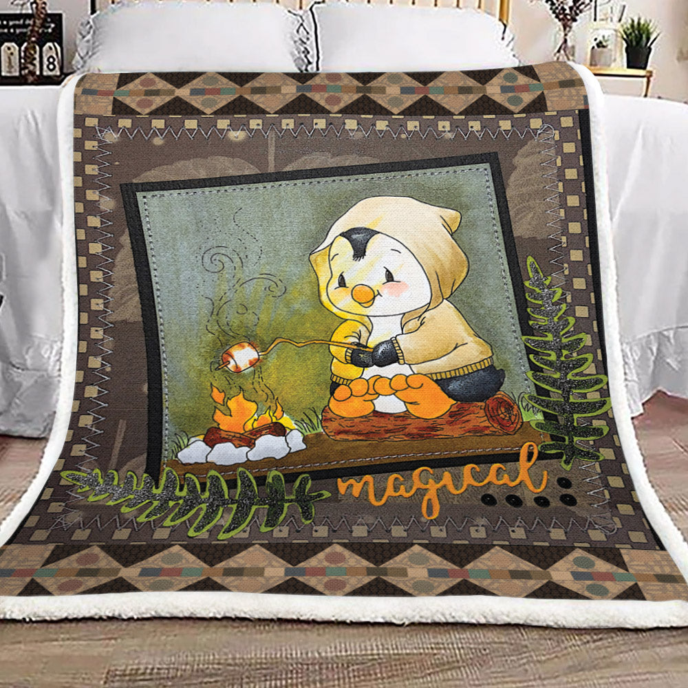 Penguin Camper TN2809077TT Sherpa Fleece Blanket