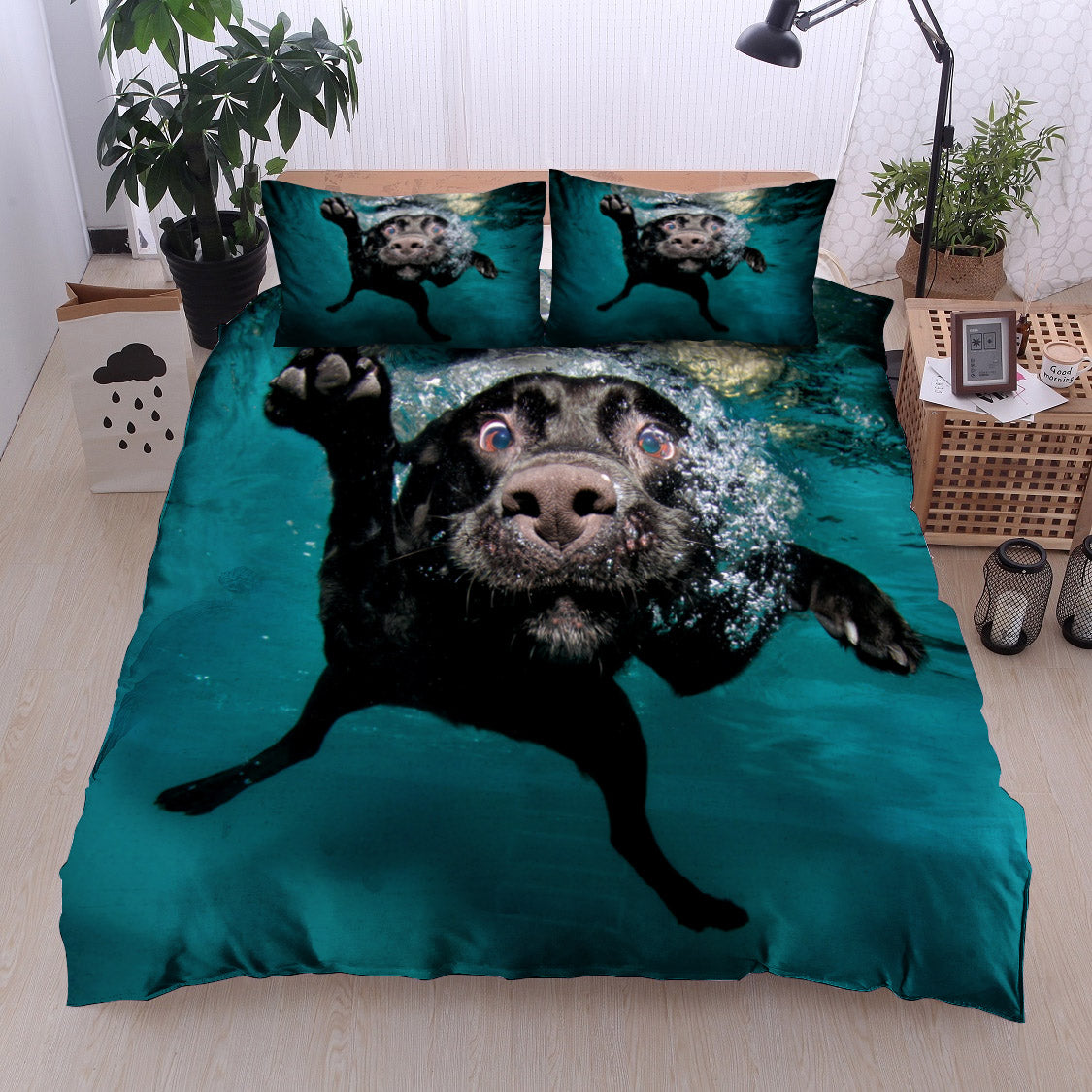 Pet Dog Swimming NP0511173B Bedding Sets