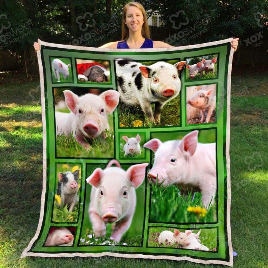 Pig Baby CL05100404MDF Sherpa Fleece Blanket