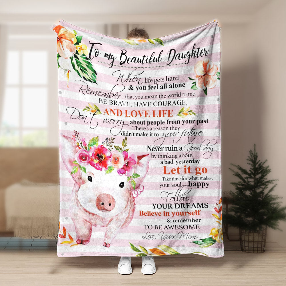 Pig CL260869MDF Sherpa Fleece Blanket
