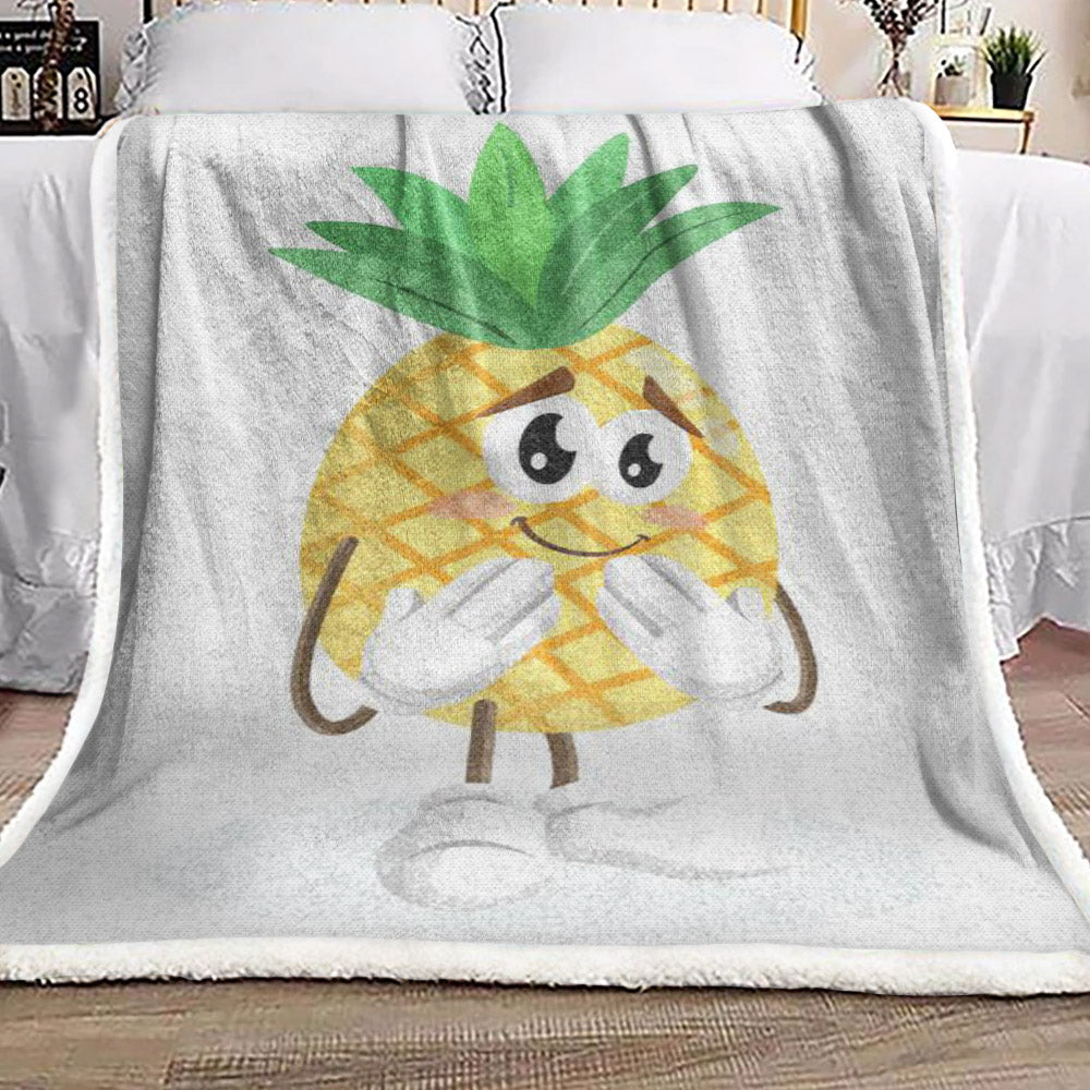 Pineapple CL19100327MDF Sherpa Fleece Blanket
