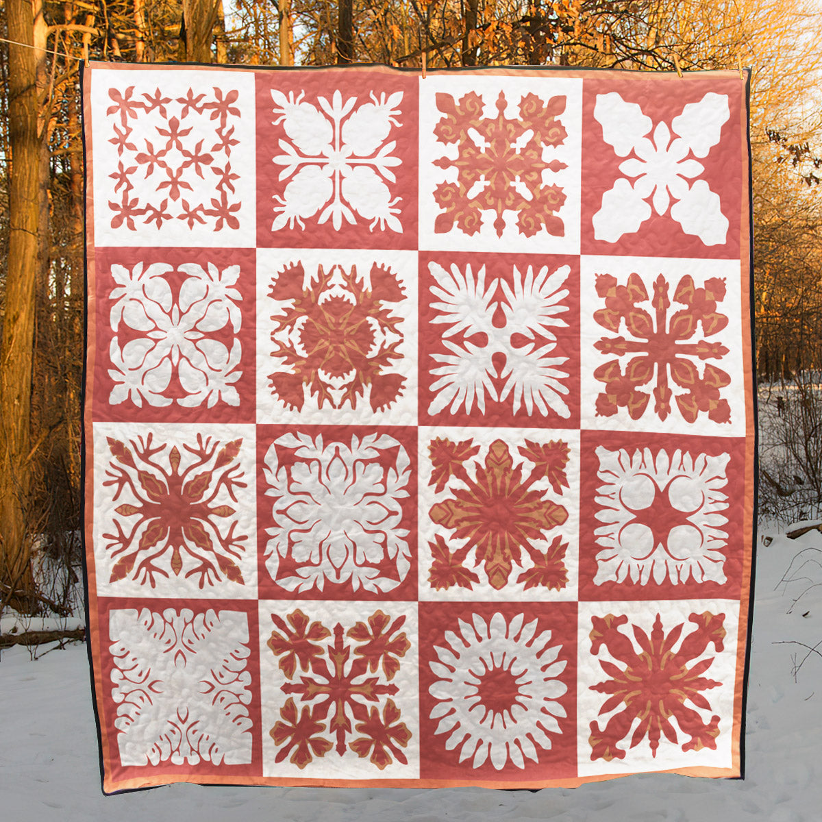 Pink Hawaiian CLA1210293Q Quilt Blanket