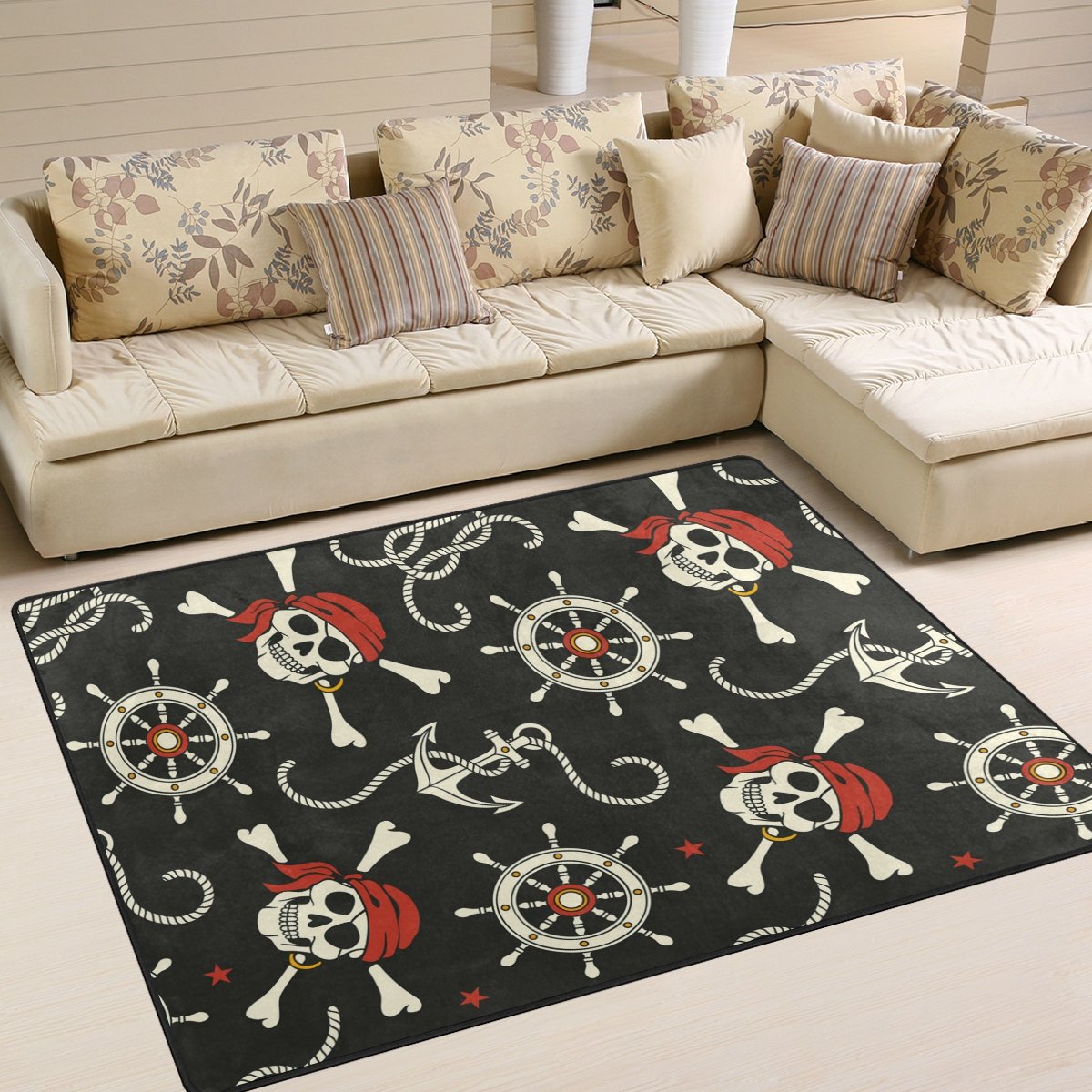 Pirate Skull CLG1710097R Rug