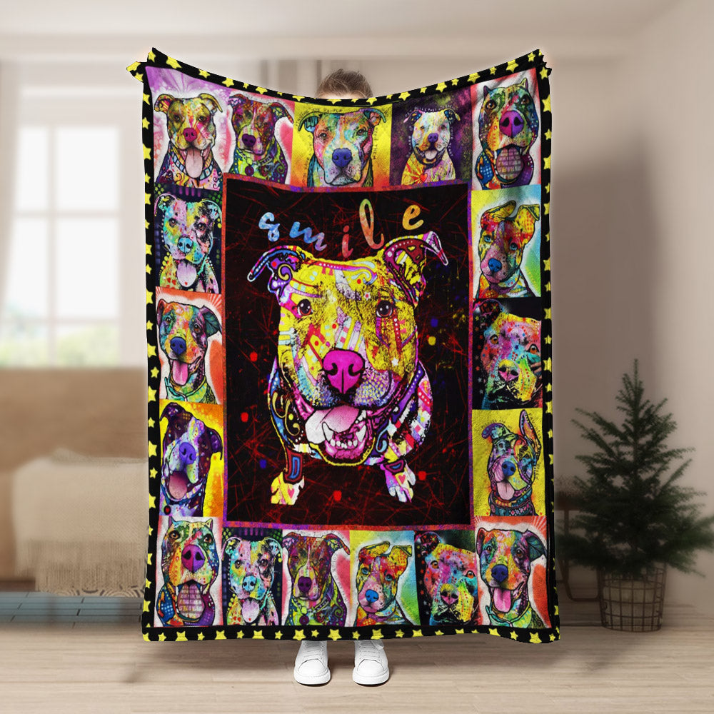 Pitbull CLA150844f Sherpa Fleece Blanket