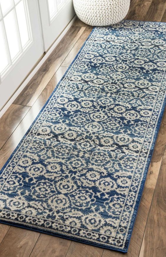 Plumville Navy Blue CLA1110162RR Runner Rug