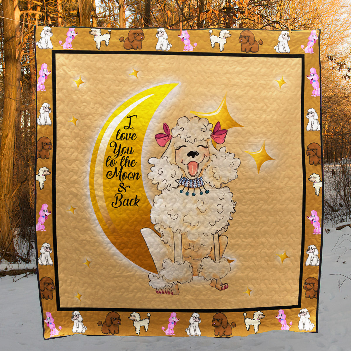 Poodle TD2809731 Quilt Blanket
