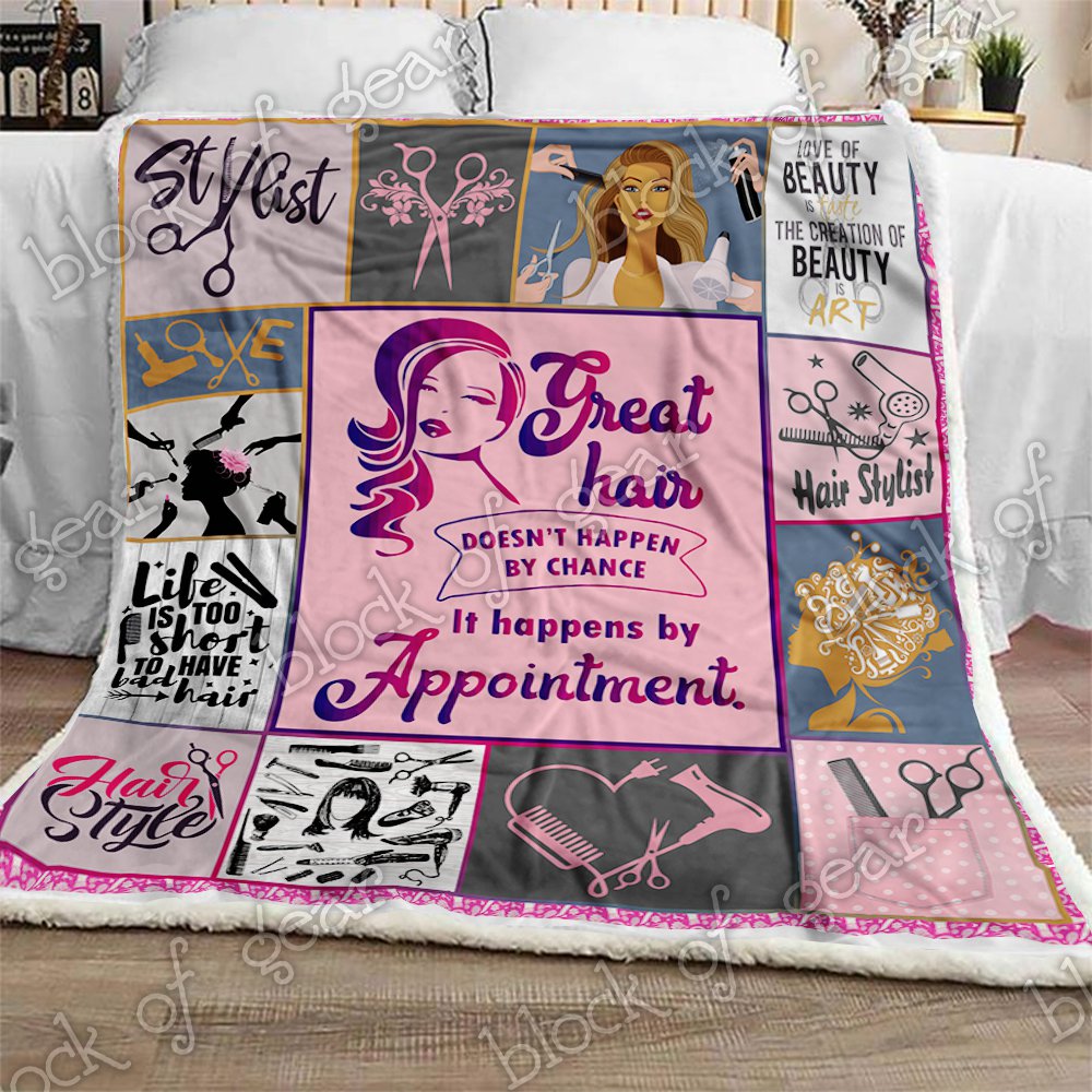 Proud Hairstylist CL2709384MDF Sherpa Fleece Blanket