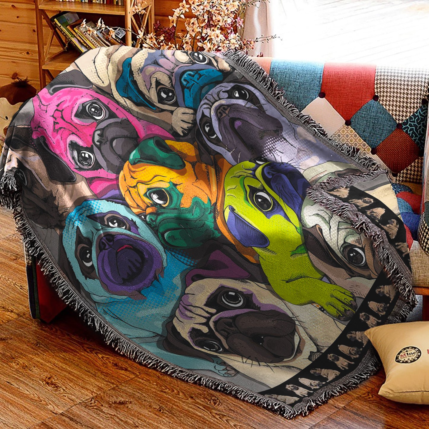Pug CG3009107S Throw Blankets For Sofa
