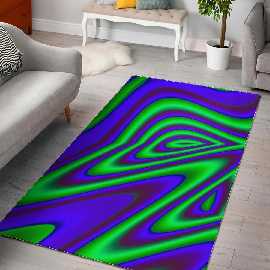 Purple Green Psychedelic Trippy CLH0411491R Rug