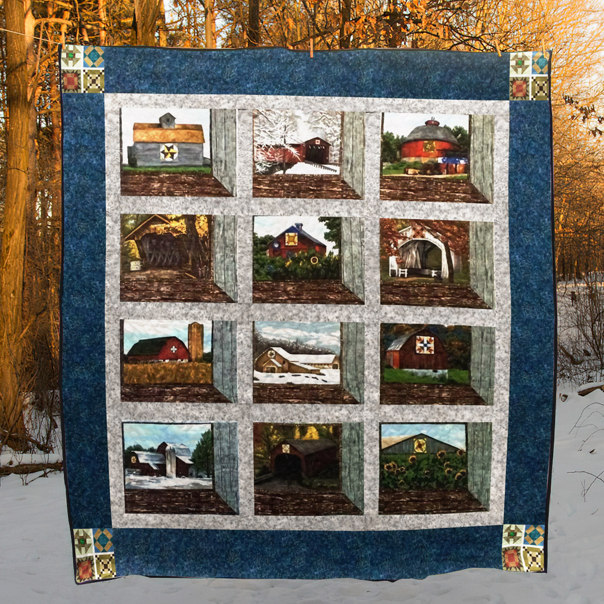 Quilt Barns CLT1111154H Quilt Blanket