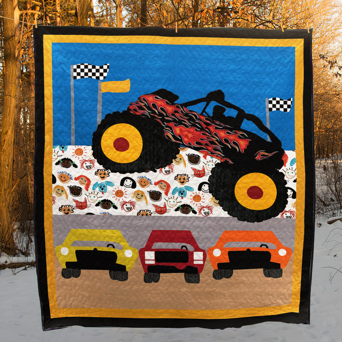 Racing Cars CLT250648 Quilt Blanket