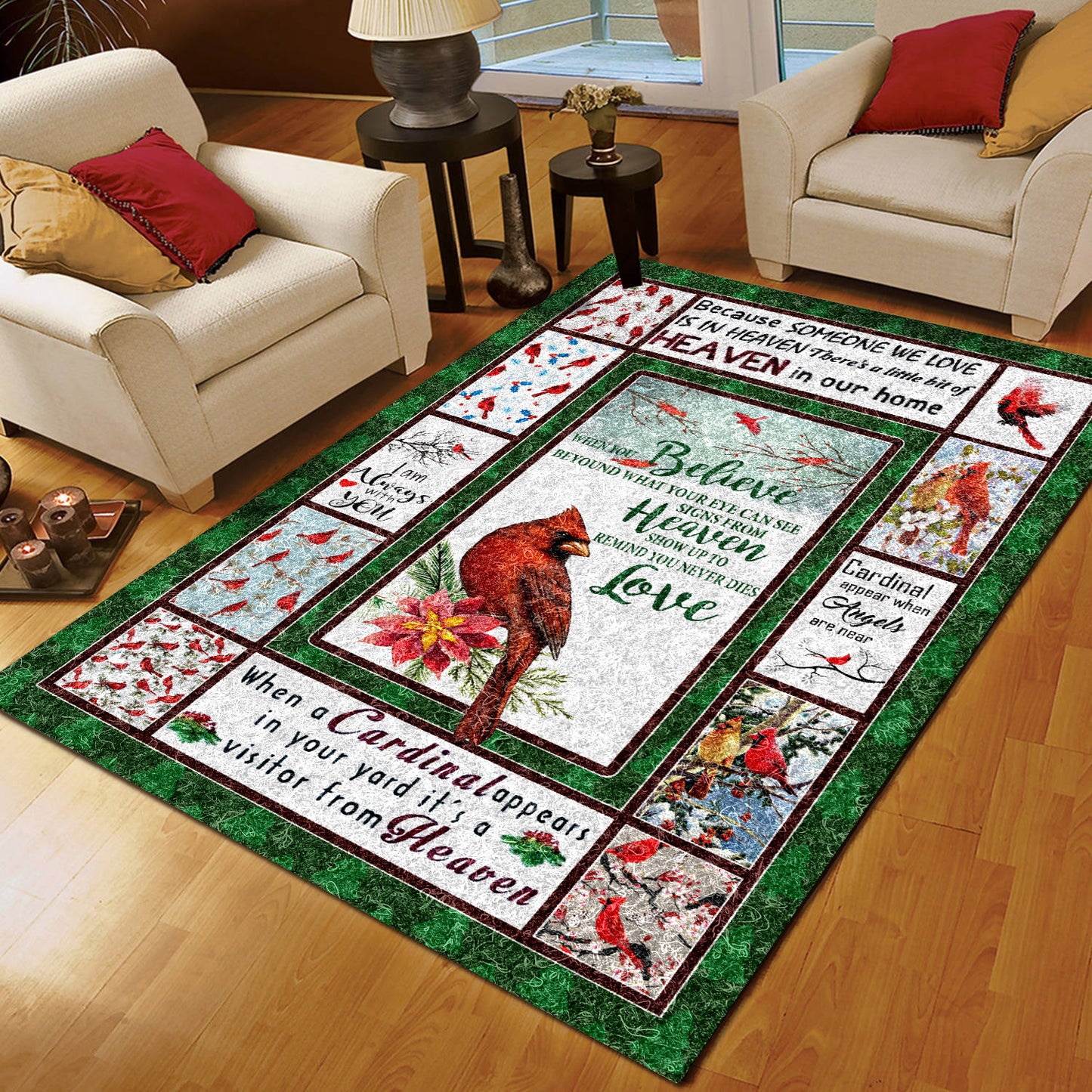 Red Bird Rug When you believe CLA2110065R Rug