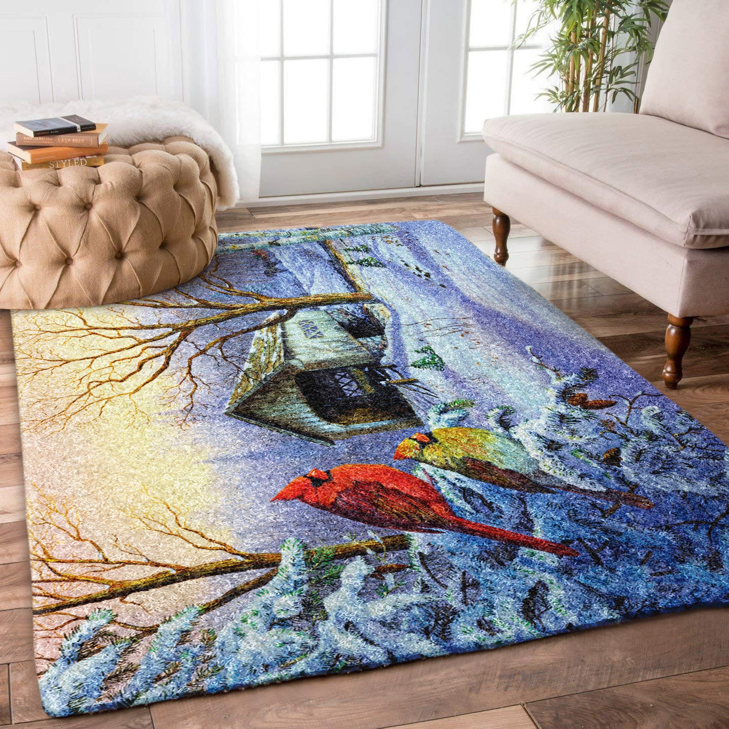 Red Cardinal Winter DV0910146R Rug