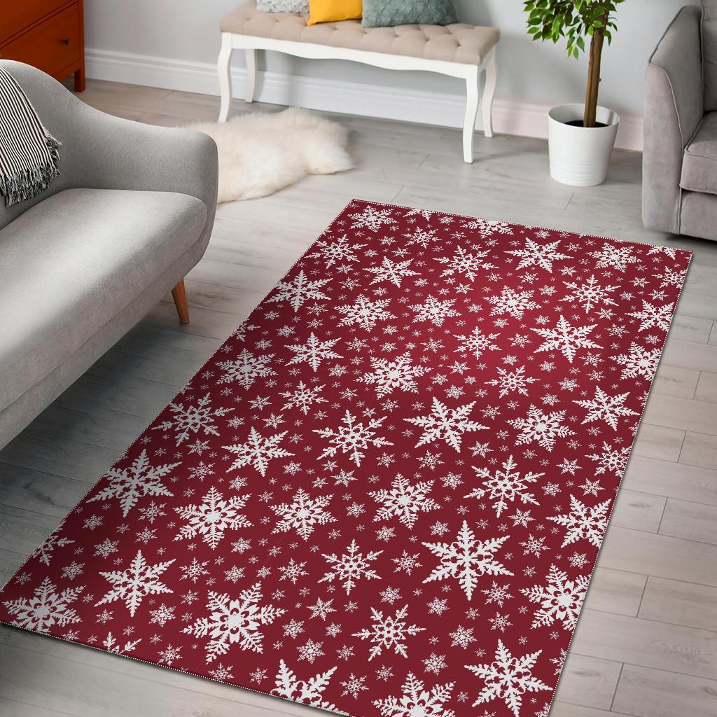 Red Snowflake CL12101338MDR Rug