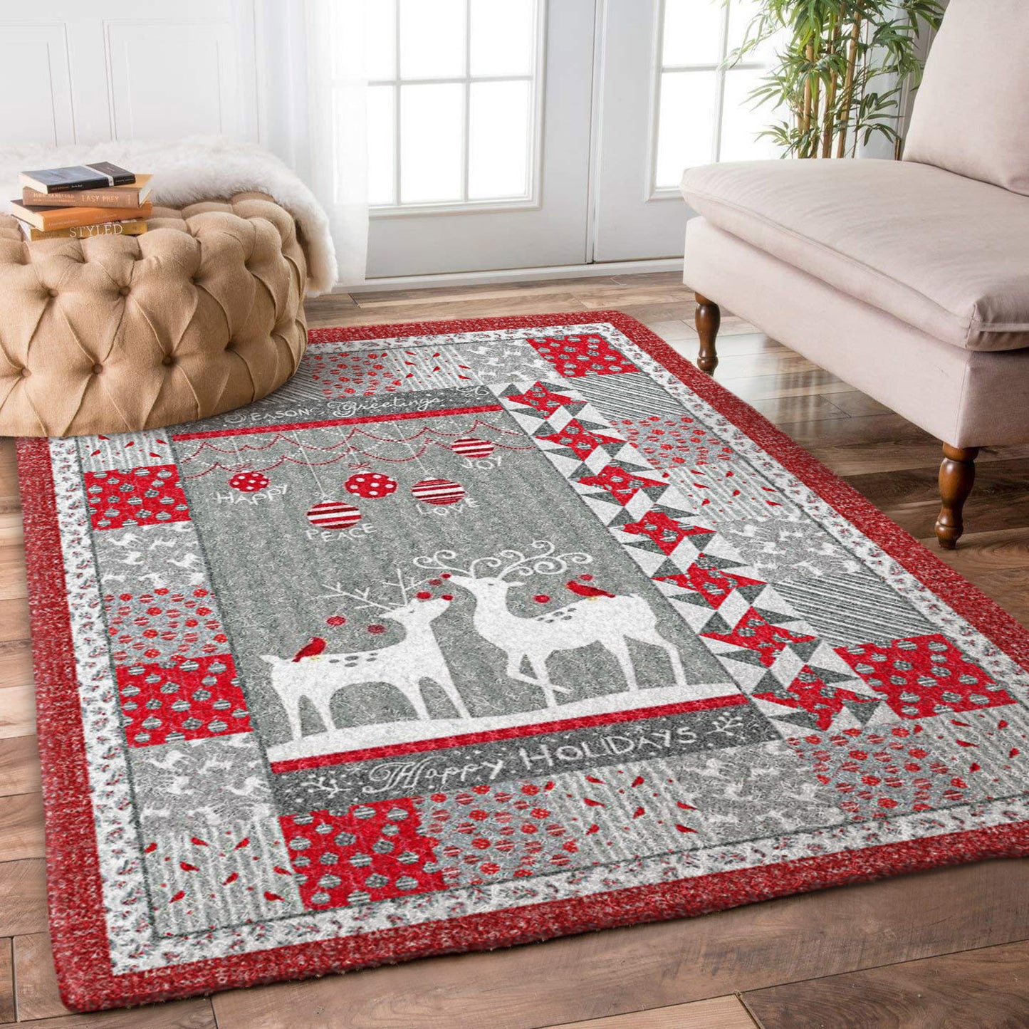 Reindeer Merriment HN2210197R Rug