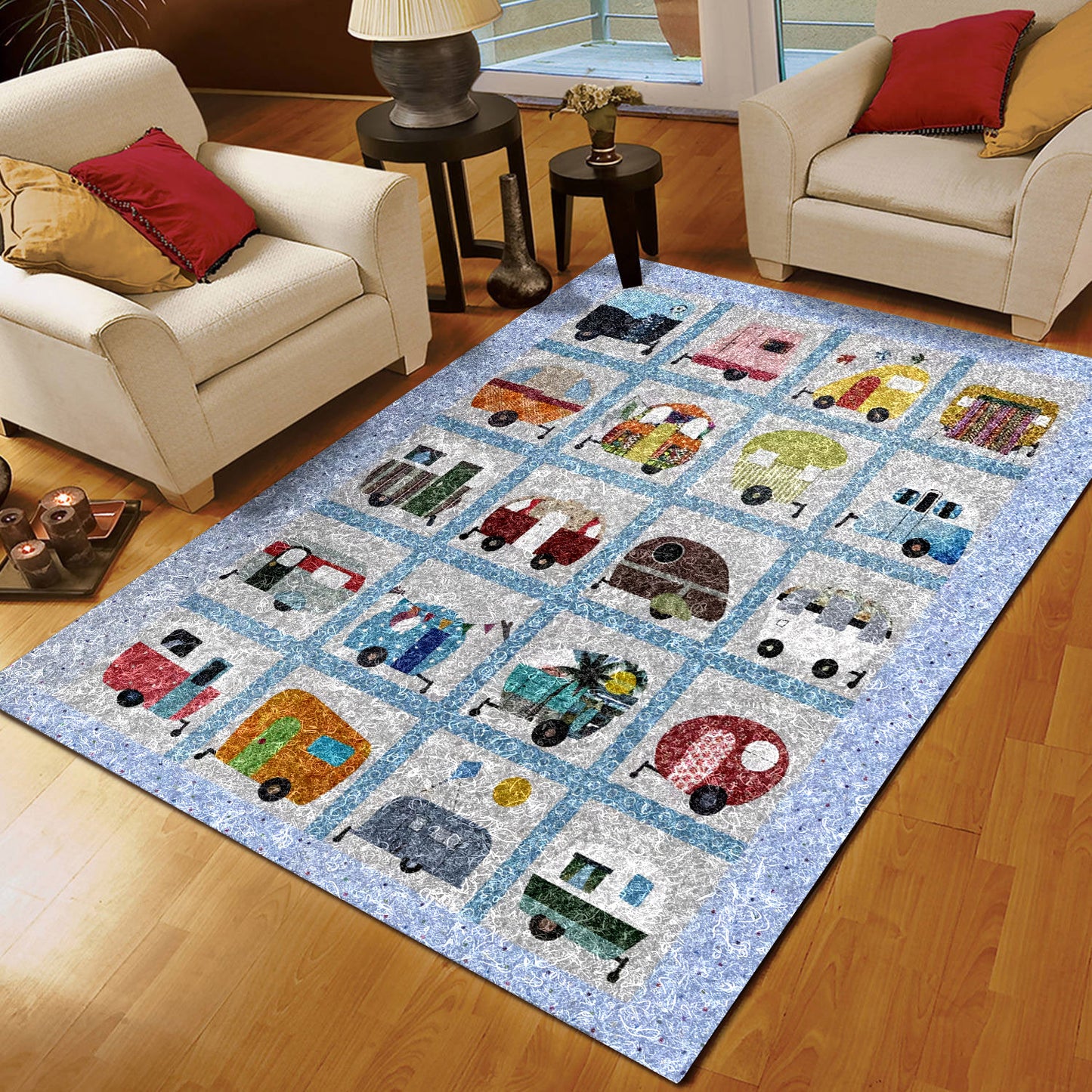 Retro Camper CLA18100012R Rug