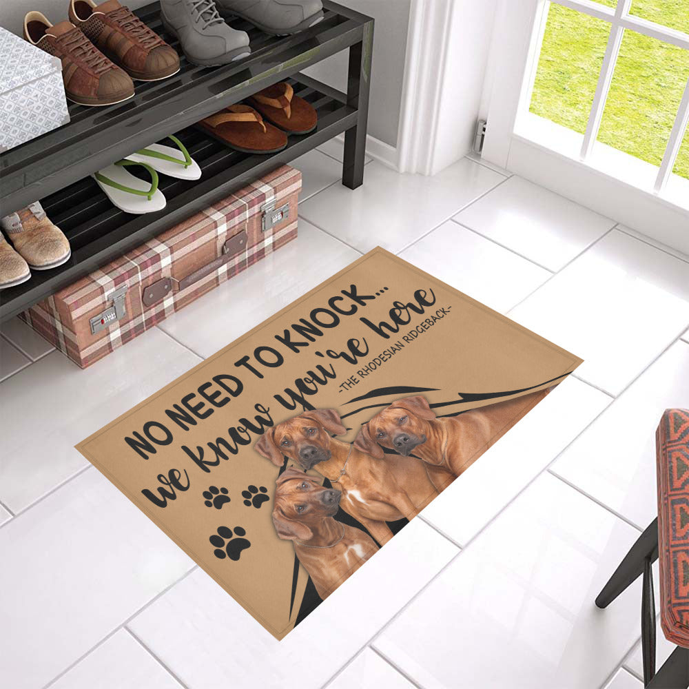 Rhodesian Ridgeback CL09100167MDD Non-slip Door mats