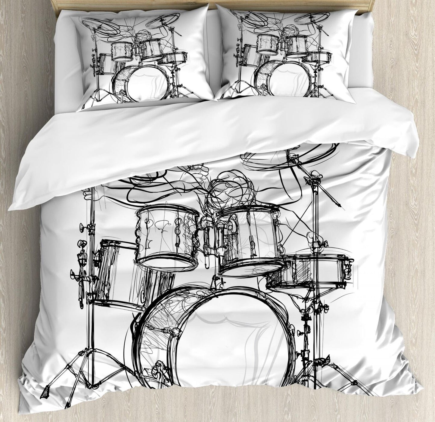Rock Music Drum CLM2809148B Bedding Sets