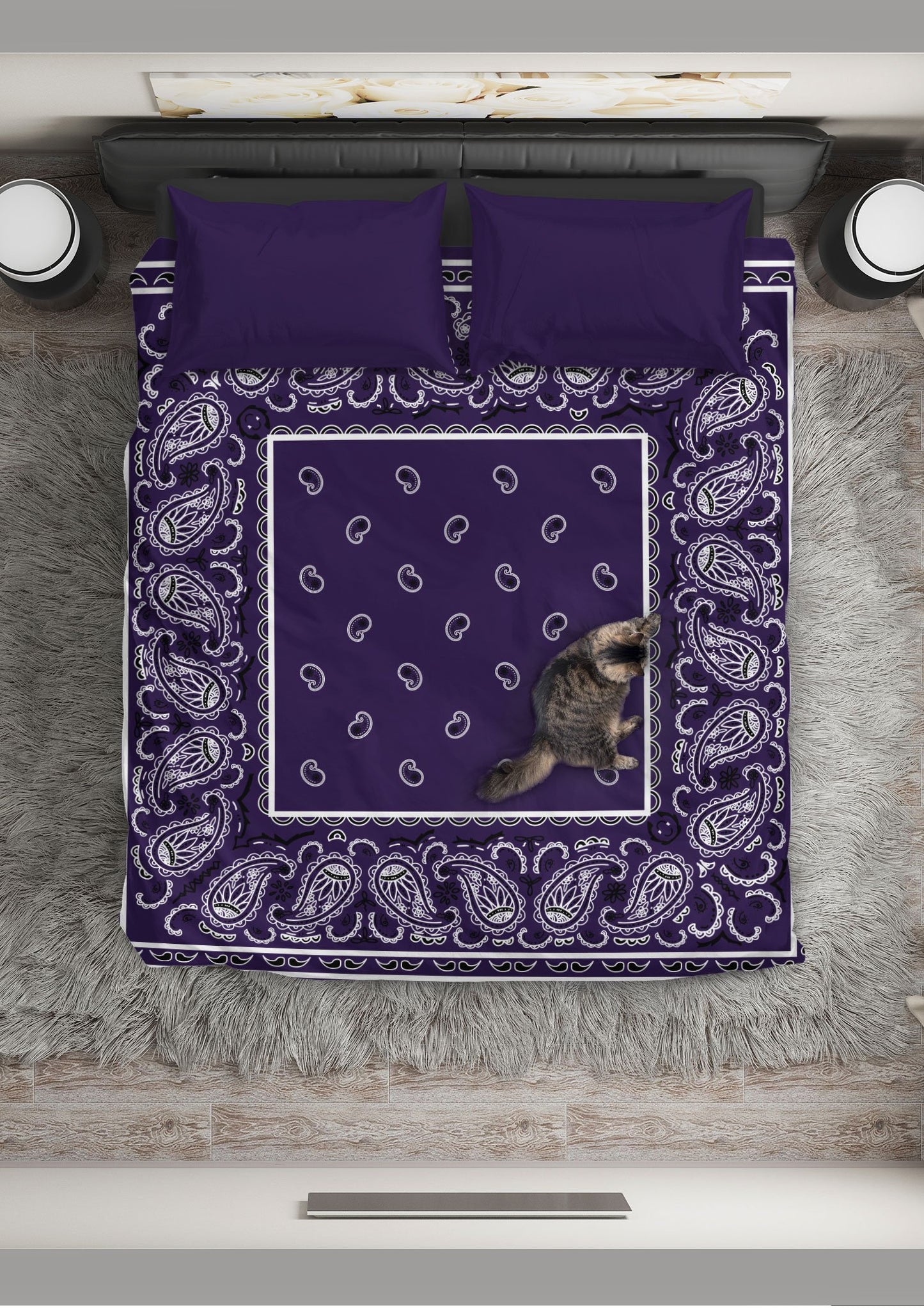 Royal Purple Bandana CLM1710321B Bedding Sets