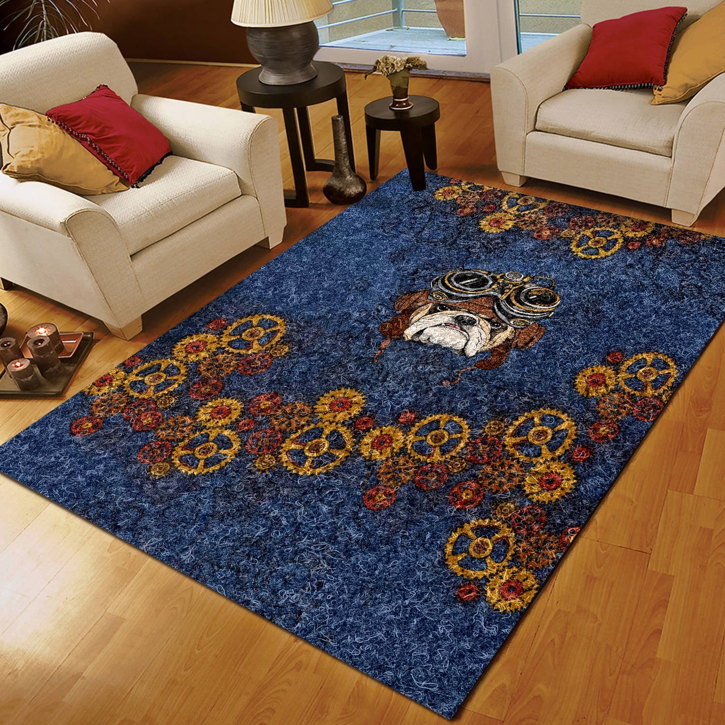 Steam Punk Bulldog CLM100824 Rug