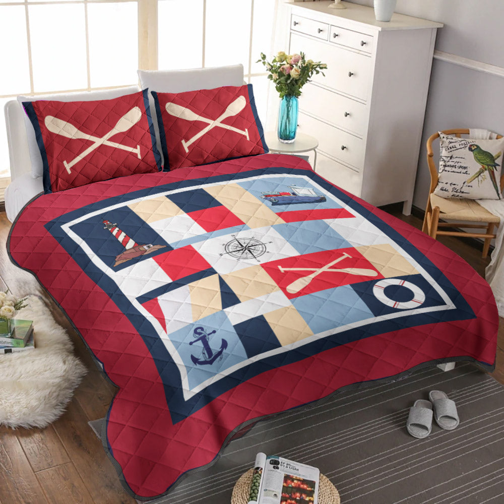 Sail Away CLA16110615B Quilt Bedding Set