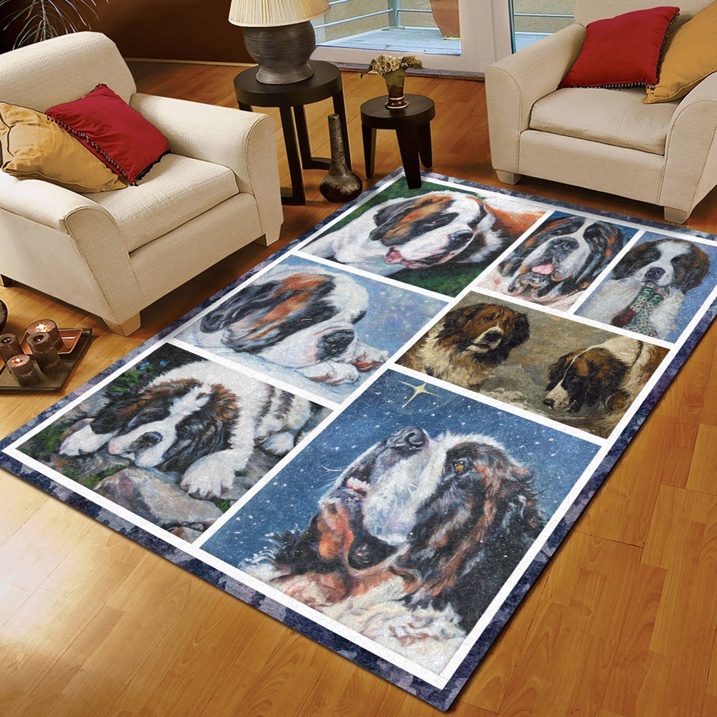 Saint Bernard Dog CL31101284MDR Rug