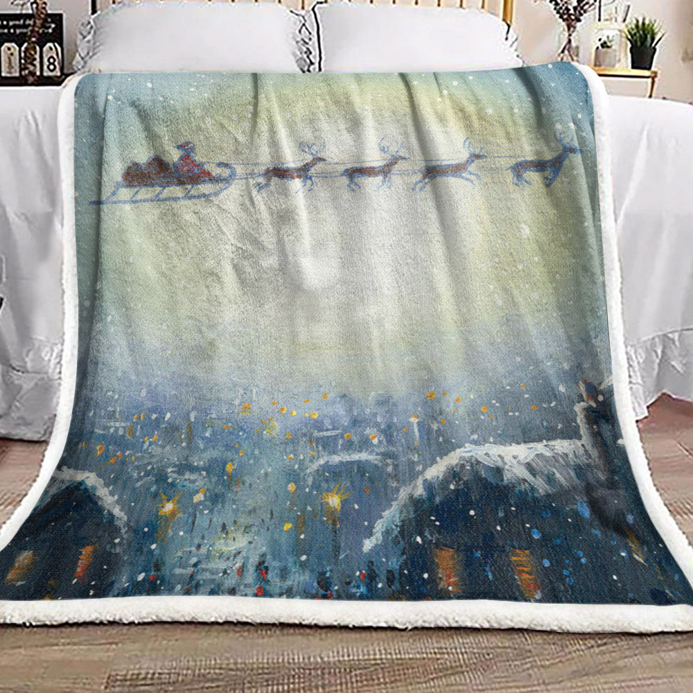 Santa Claus DN1110122F Sherpa Fleece Blanket