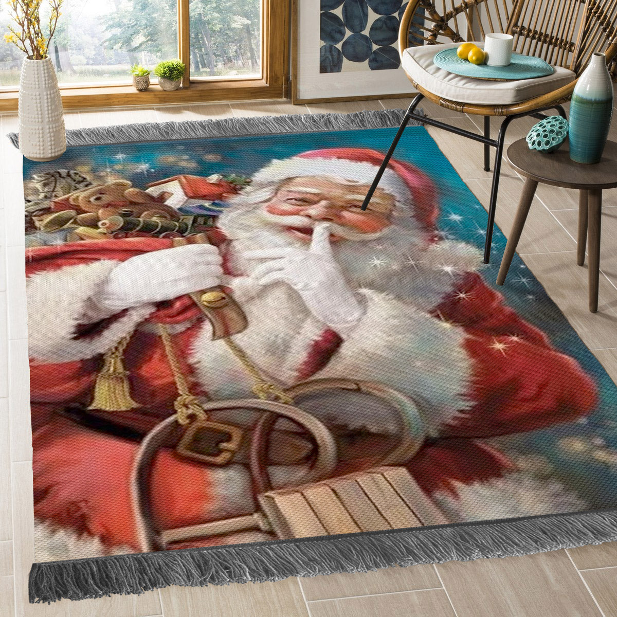 Santa Claus HN2709150O Decorative Floor-cloth