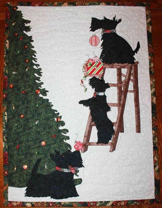 Scottish Terrier CLA0810407Q Quilt Blanket
