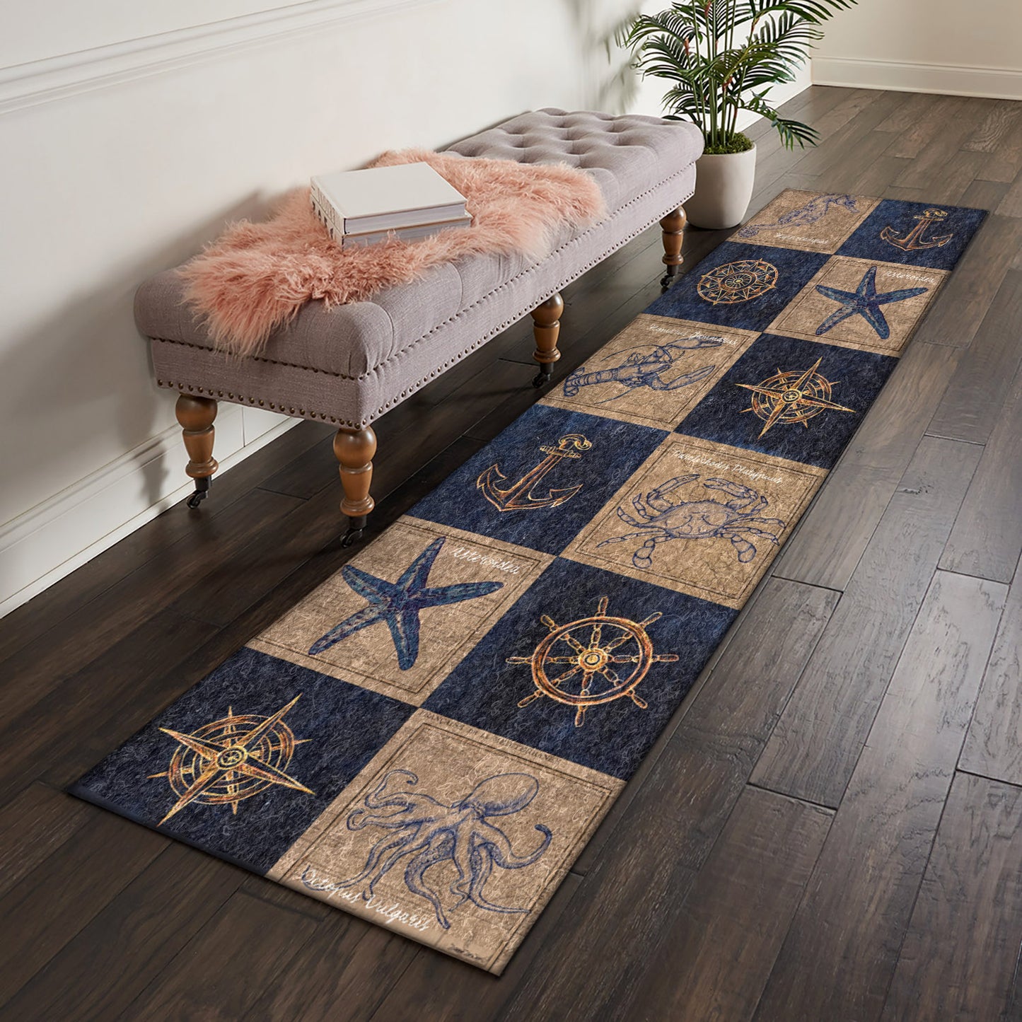 Sea Life AA1610011N Runner Rug