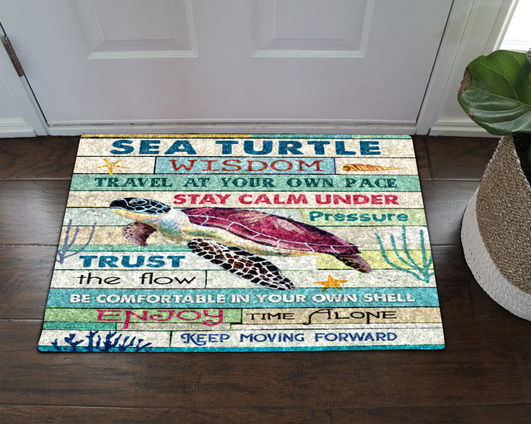 Sea Turtle Wisdom Travel CL18110822MDD Non-slip Door mats