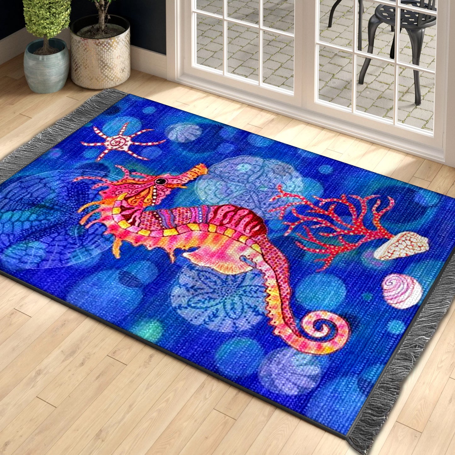 Seahorse ML270845O Decorative Floor-cloth