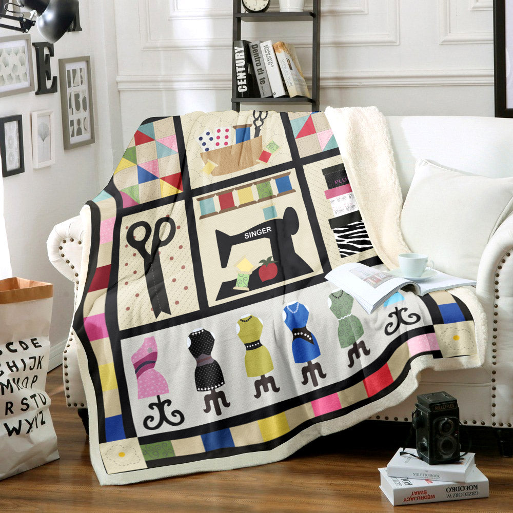 Sewing HM3110095TT Sherpa Fleece Blanket