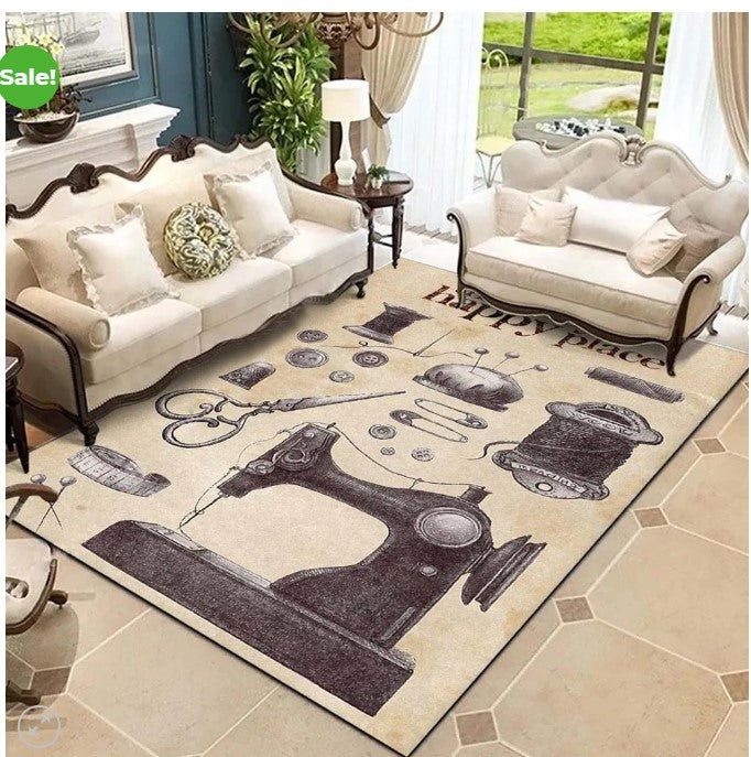 Sewing Is My Happy Place CLA3010326R Rug