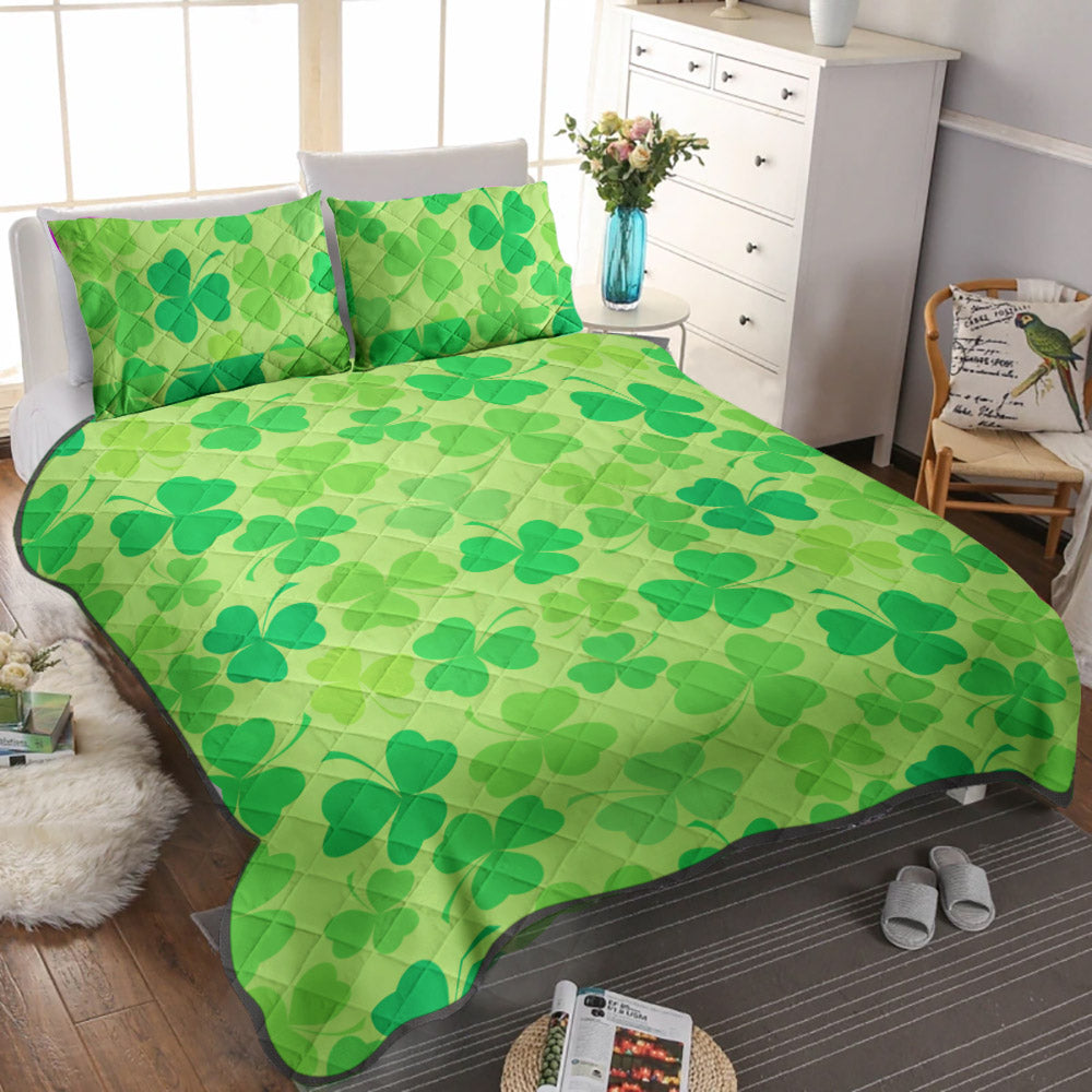 Shamrock St Patricks Day CL12100562MDB Quilt Bedding Set