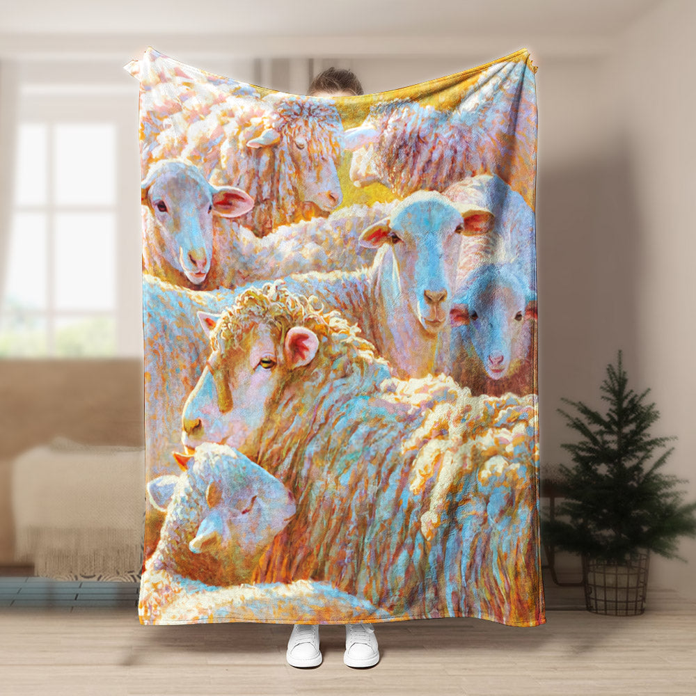 Sheep BL161062F Sherpa Fleece Blanket