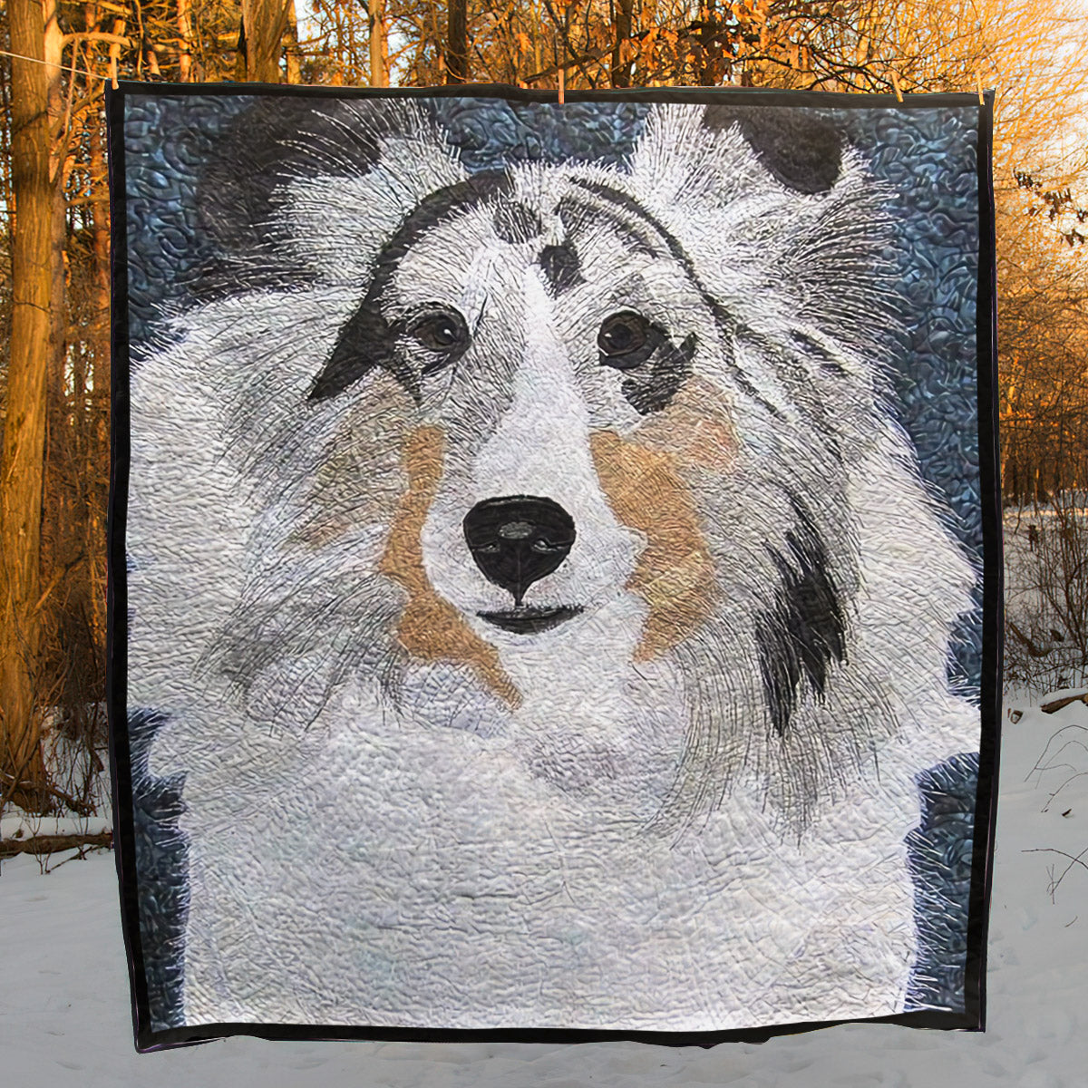 Sheltie CLA0111714Q Quilt Blanket