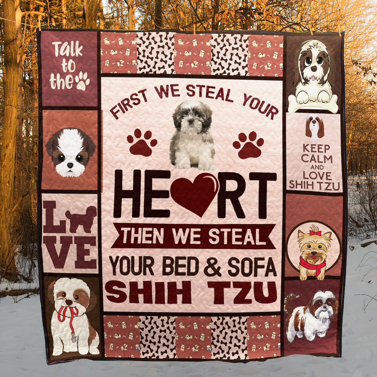 Shih Tzu CL30100088MDQ Quilt Blanket