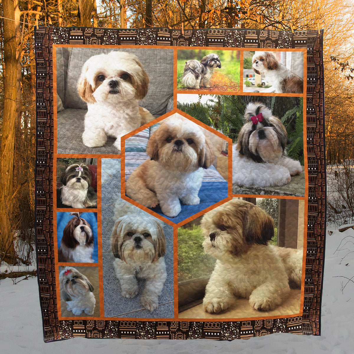 Shih Tzu CLA0810426Q Quilt Blanket