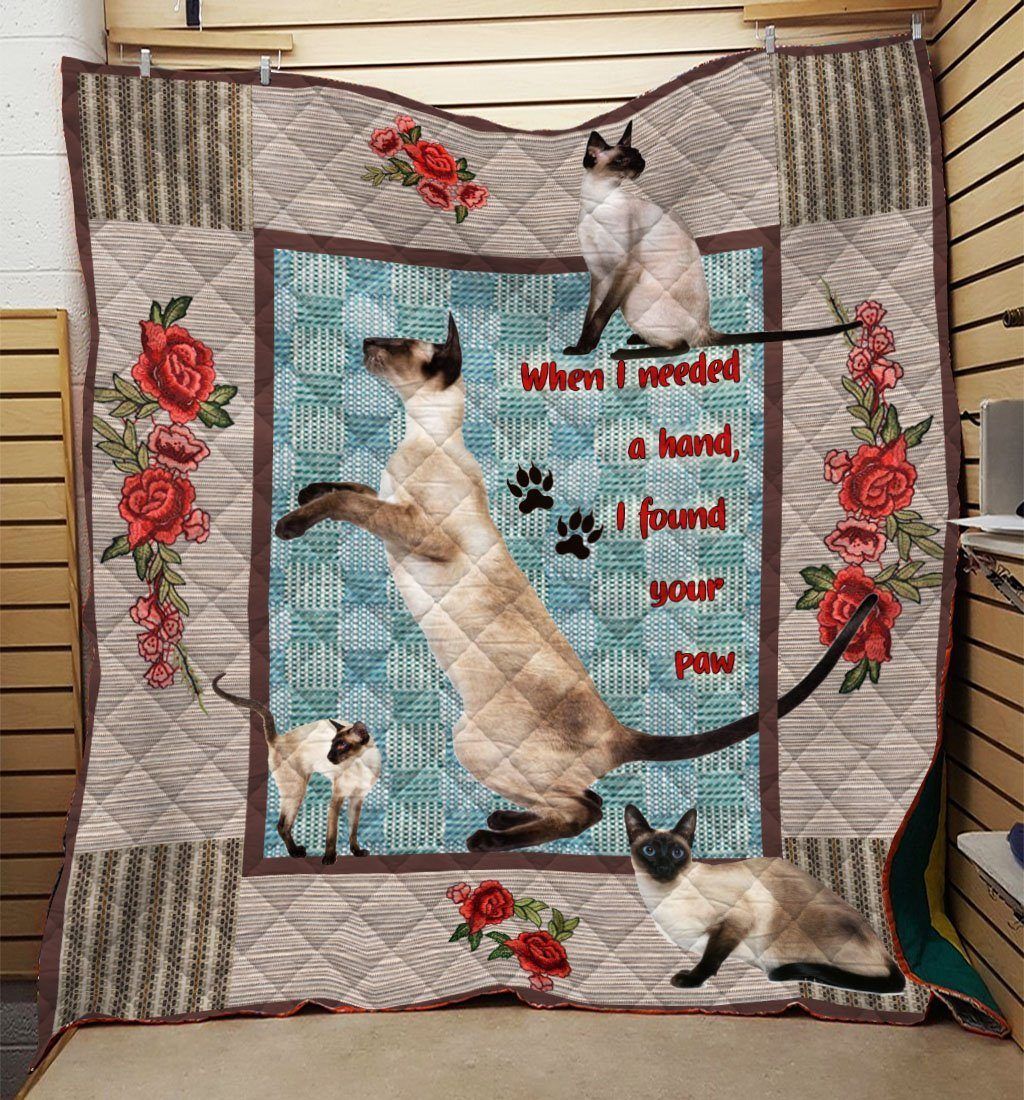 Siamese Cat CL28110129MDQ Quilt Blanket
