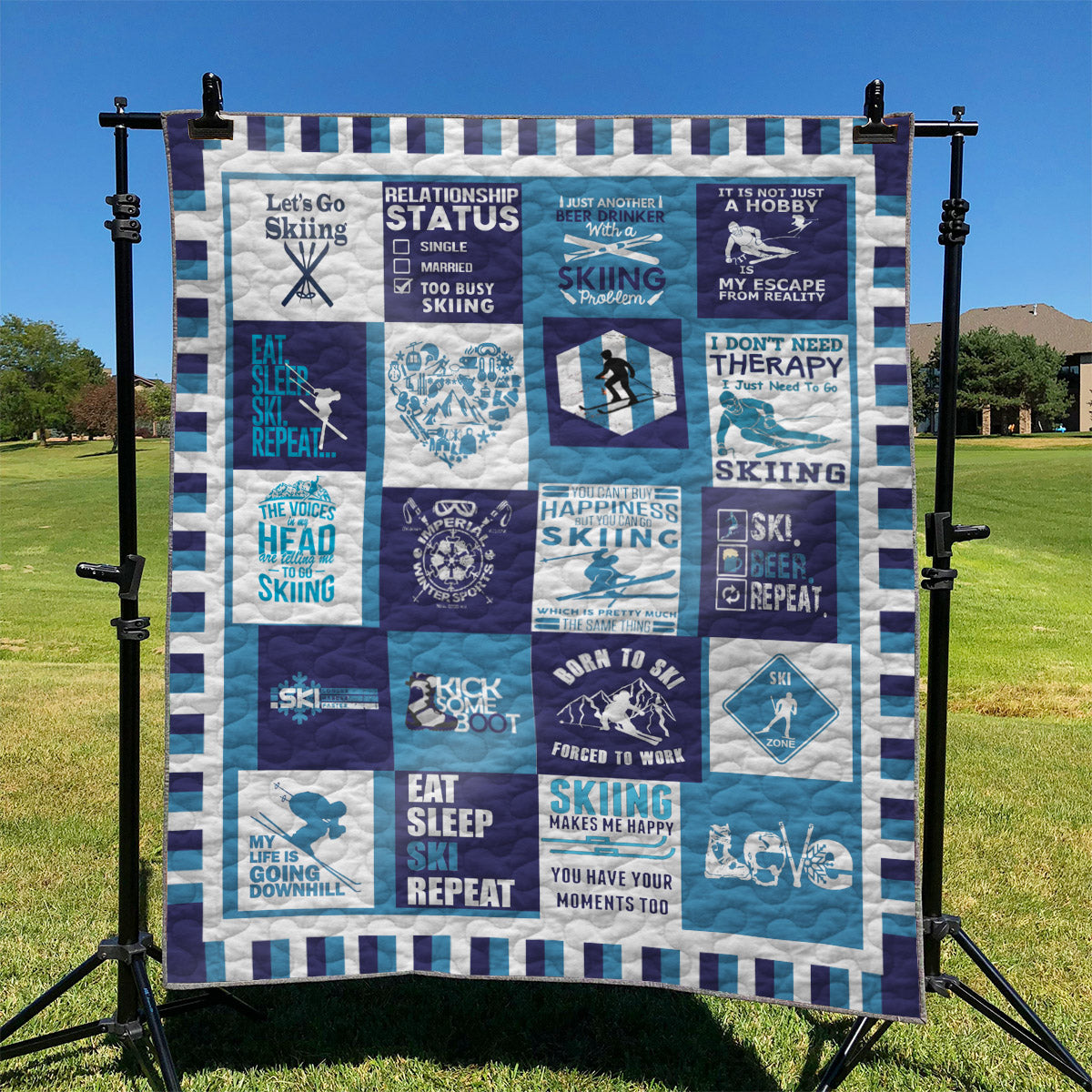 Skiing YH3010699 Quilt Blanket