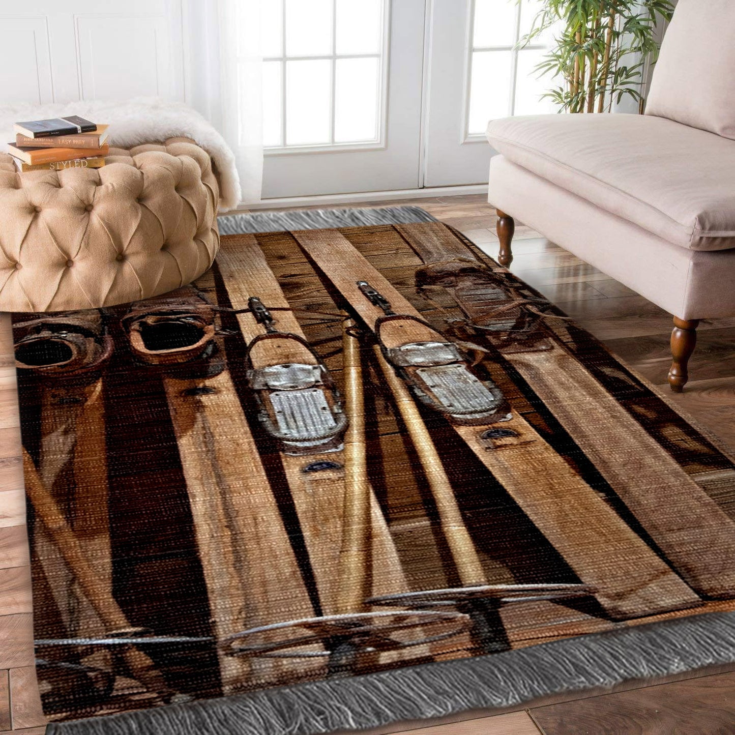 Skiing TN1709115F Decorative Floor-cloth