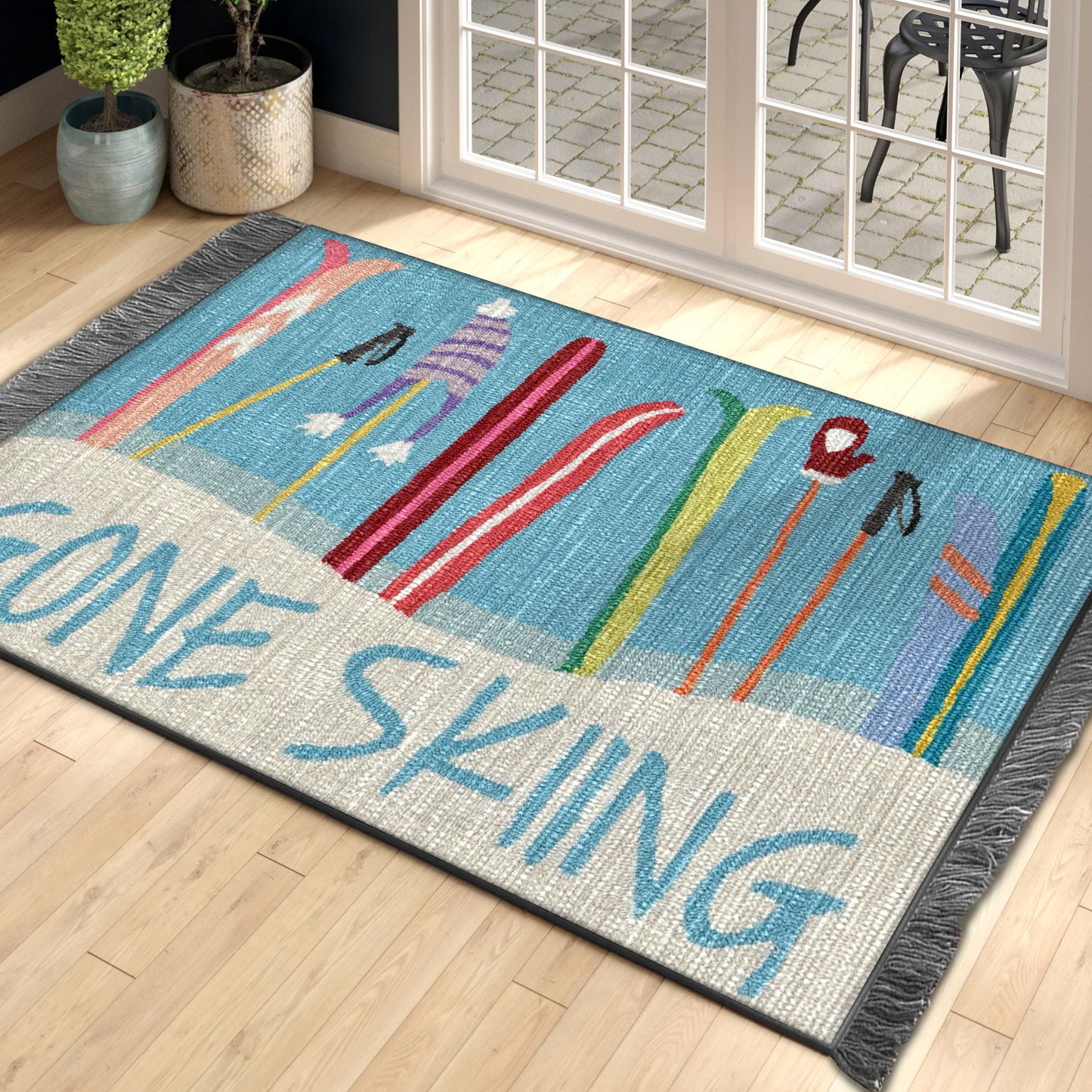 Skiing TN1709119F Decorative Floor-cloth