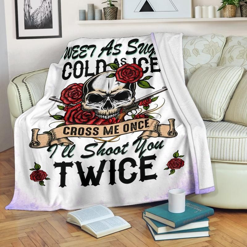 Skull CL11100159MDF Sherpa Fleece Blanket