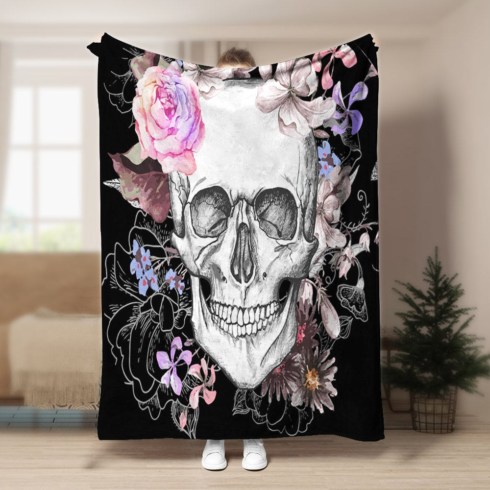 Skull CLA140851 Sherpa Fleece Blanket