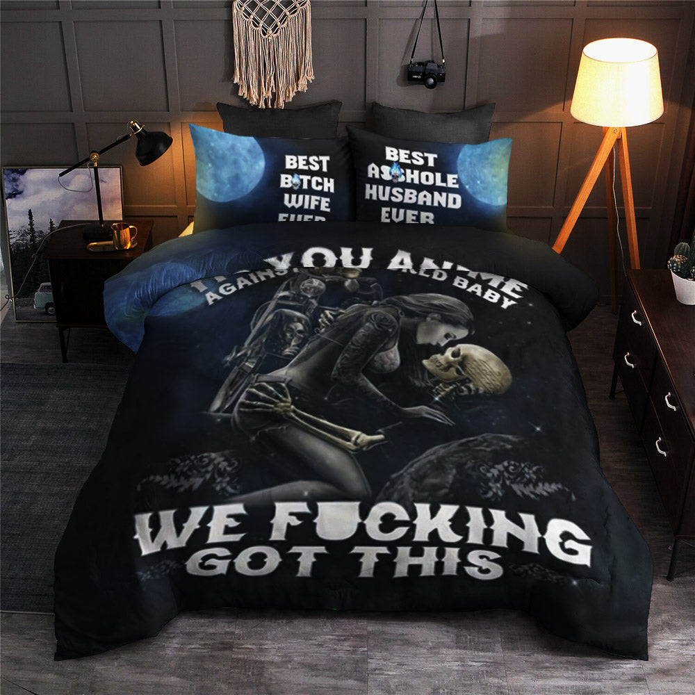 Skull Couple CLA19101686B Bedding Sets