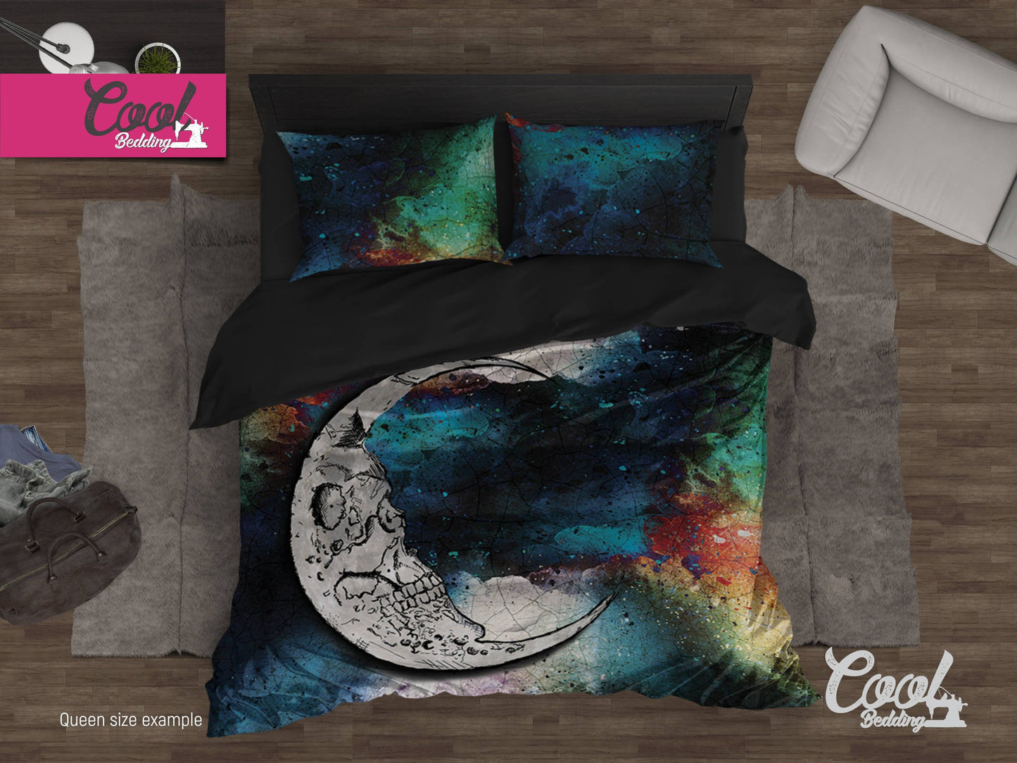 Skull Moon CLH1110190B Bedding Sets